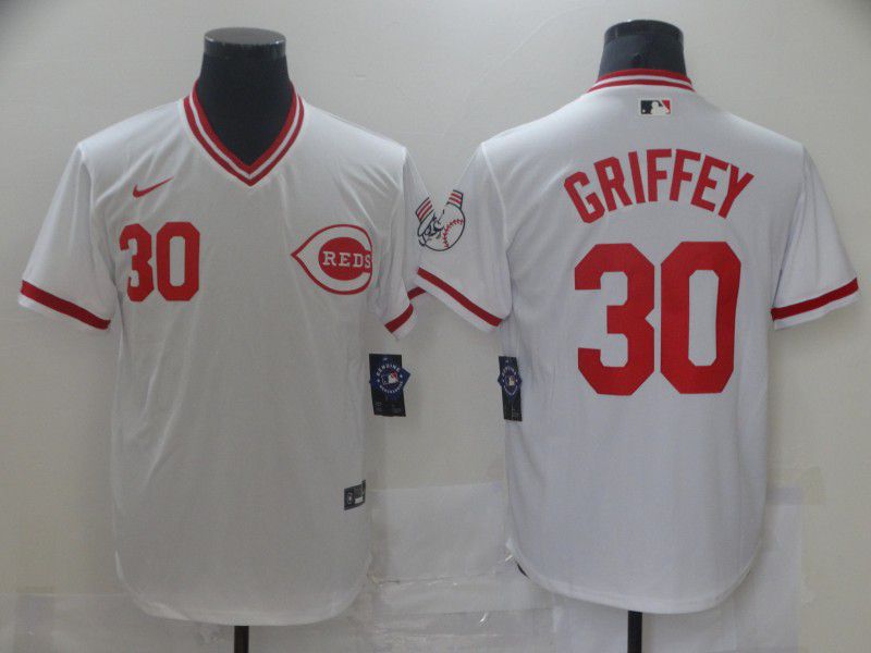 Men Cincinnati Reds #30 Griffey White Nike 2021 Game MLB Jersey->cincinnati reds->MLB Jersey